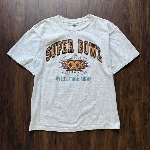 Vintage 1996 Super Bowl XXX T-Shirt Sun Devil Stadium AZ XL - Picture 1 of 9